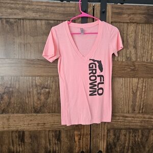 Flogrown Neon Hot Pink M Shirt Top Florida Pride Southern South Country